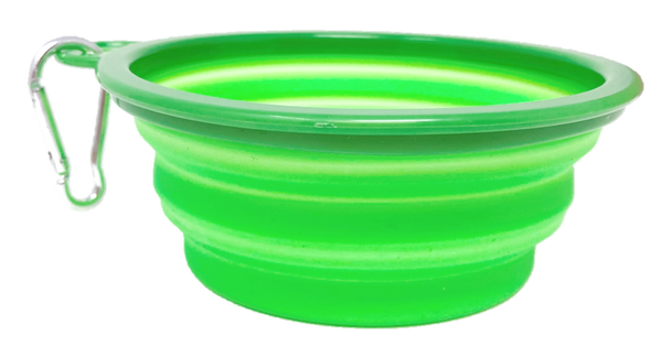 Cleverlane Market Collapsible Silicone Pet Bowl - Green - 3 Pack