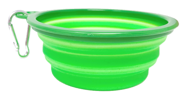 Cleverlane Market Collapsible Silicone Pet Bowl - Green - 2 Pack