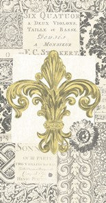 Fleur De Lis 32 Count 3-Ply Paper Guest Towel Buffet Napkins