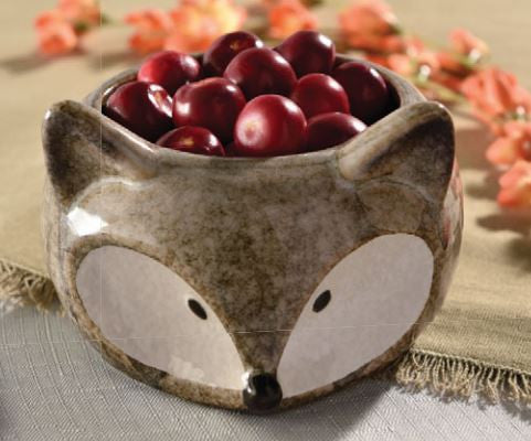 Woodland Harvest Ceramic Fox Bowl