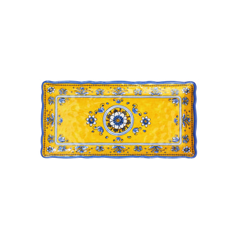 Benidorm Yellow Melamine Biscuit Serving Tray, 10 x 5 inches