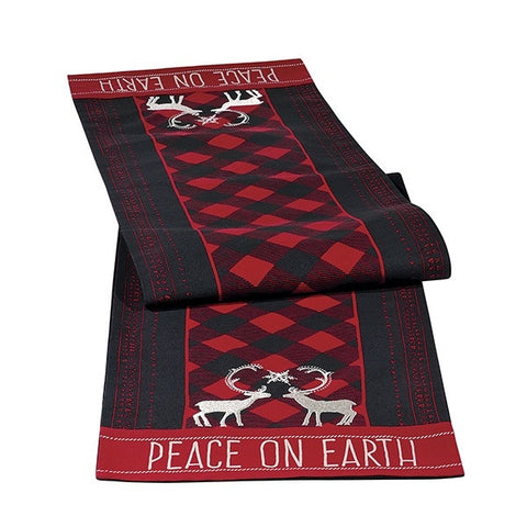 Peace on Earth Embroidered Table Runner