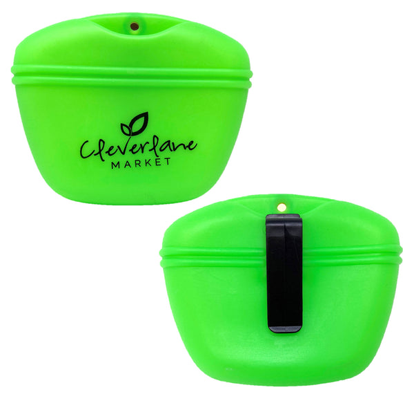 Cleverlane Market Silicone Pet Treat and Accessories Pouch - Green