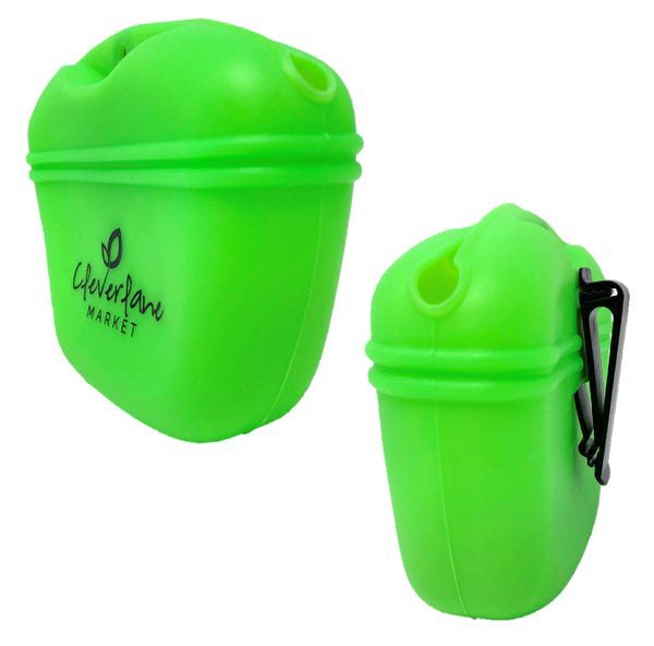 Cleverlane Market Silicone Pet Treat and Accessories Pouch - Green - 3 Pack