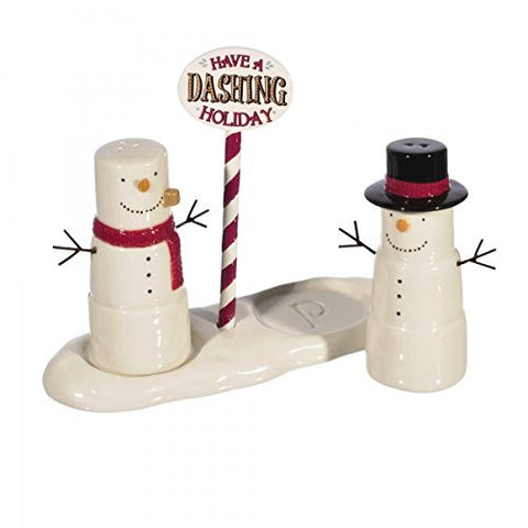 Snowman Salt & Pepper Shakers Set - Dashing Holiday